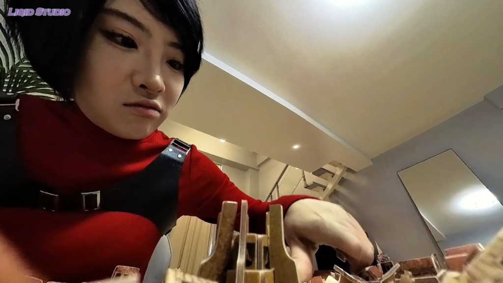 【巨大娘　VRバージョンと同じコンテンツ】巨大エイダ・ウォン・ちびゾンビを狩る！！（英語音声）　前編