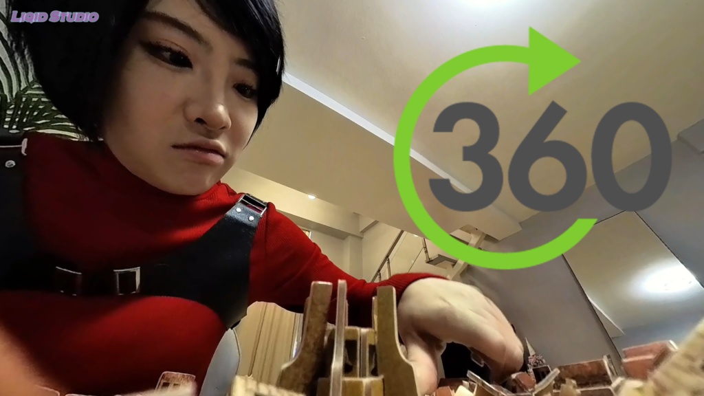 【VR360 ° 巨大娘】巨大エイダ・ウォン・ちびゾンビを狩る！！（英語音声）　前編