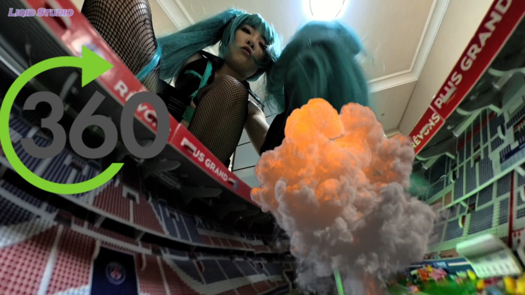 【VR360 ° 巨大娘】巨大初音ミク・叫び声コンテストで盛り上がれ♪（日本語音声）　part 1