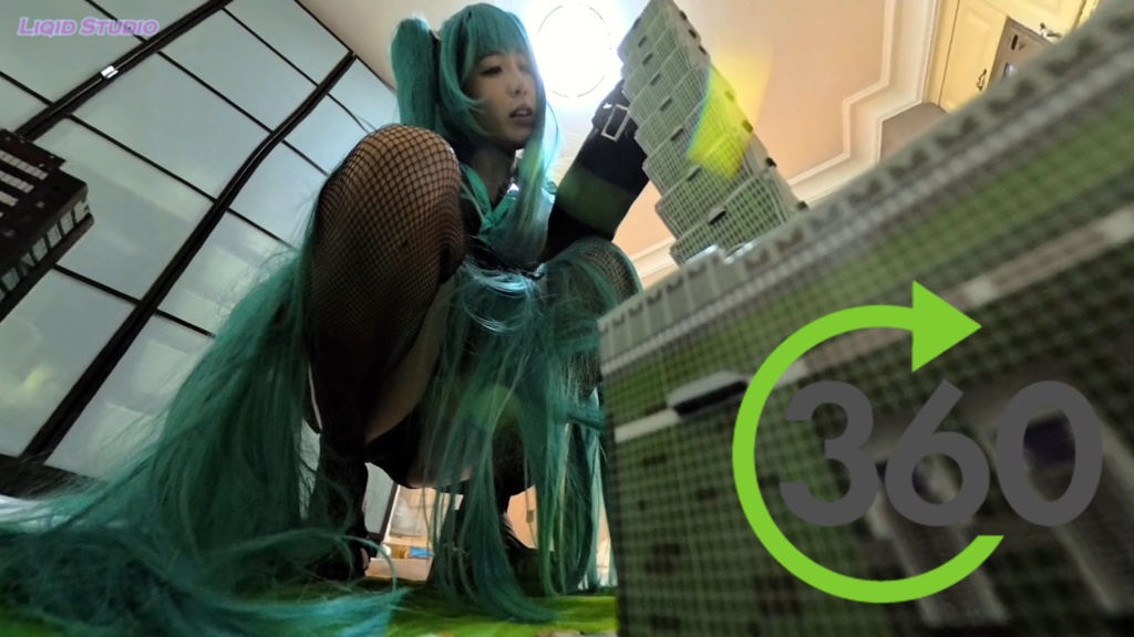 【VR360 ° 巨大娘】巨大初音ミク・叫び声コンテストで盛り上がれ♪（日本語音声）　part 3