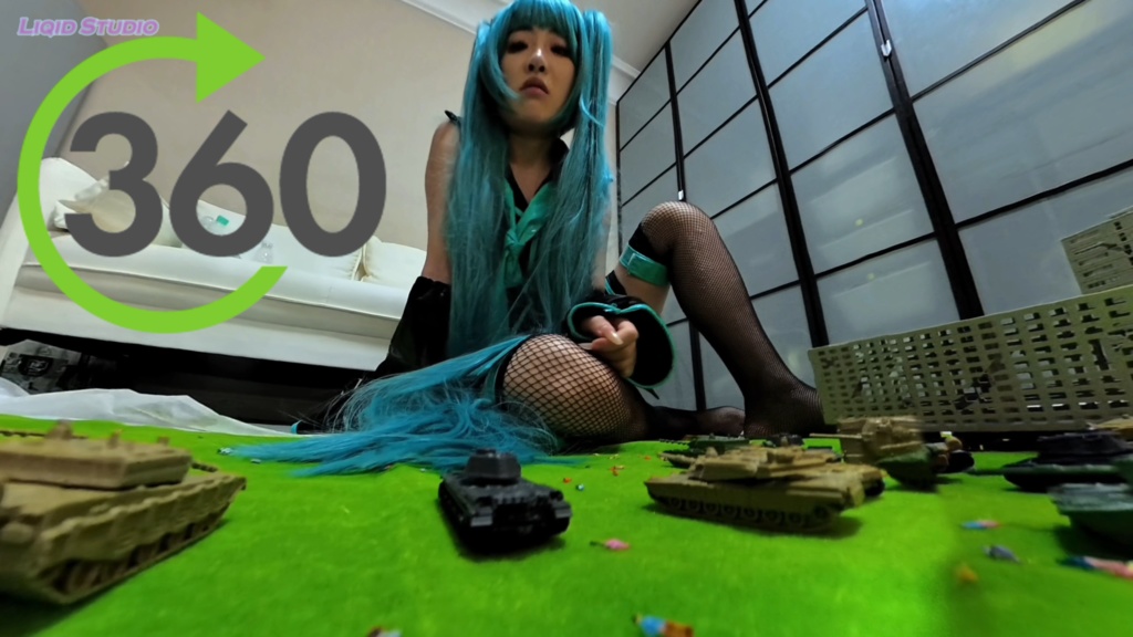 【VR360 ° 巨大娘】巨大初音ミク・叫び声コンテストで盛り上がれ♪（日本語音声）　part 4