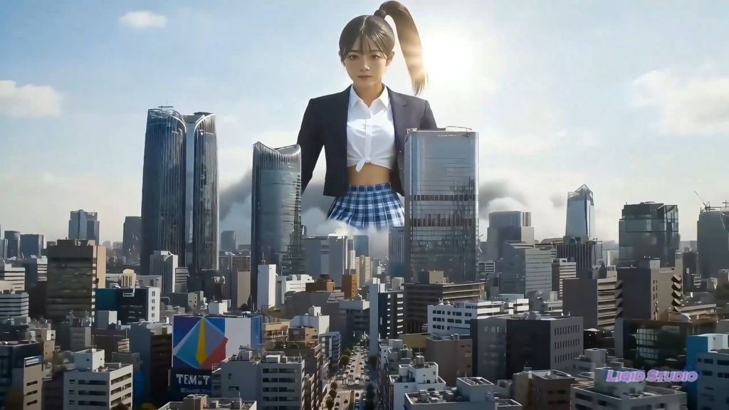 【AI 巨大娘】女神覚醒 シーズン２ （第１話：美奈、再び立ち上がれ！！） (日本語音声)