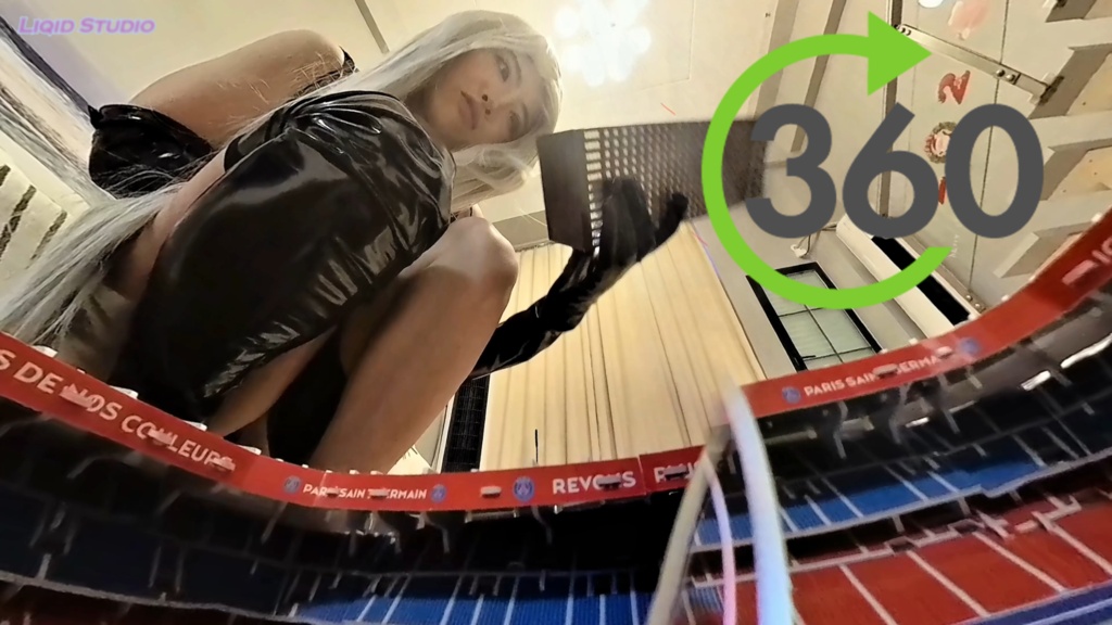 【VR360 ° 巨大娘】巨大ニーア オートマタ A2 ・スタジアム完全蹂躙!(原尺・VFX効果音なし)(日本語音声) 前編