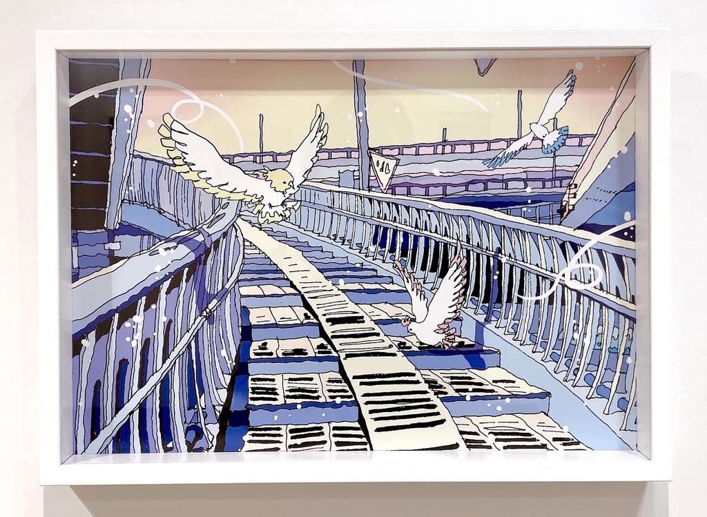 出力作品「希望の朝に」三宮の風景/Sannomiya-KOBE