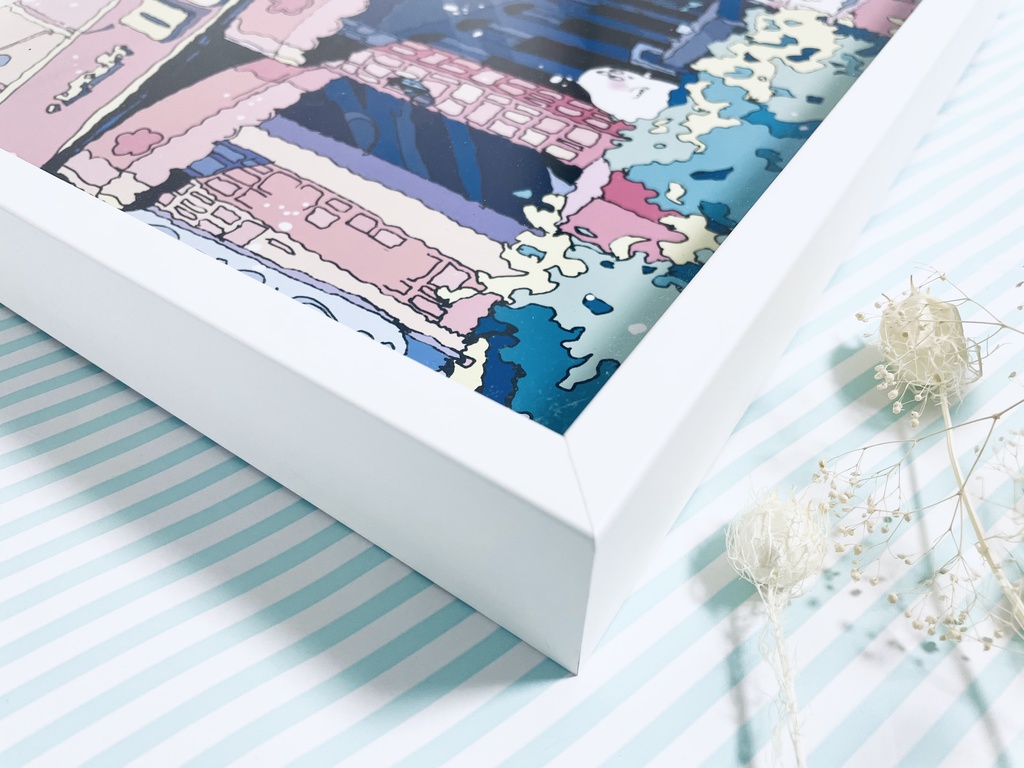 出力作品「すこやかに」三宮の風景/Sannomiya-KOBE