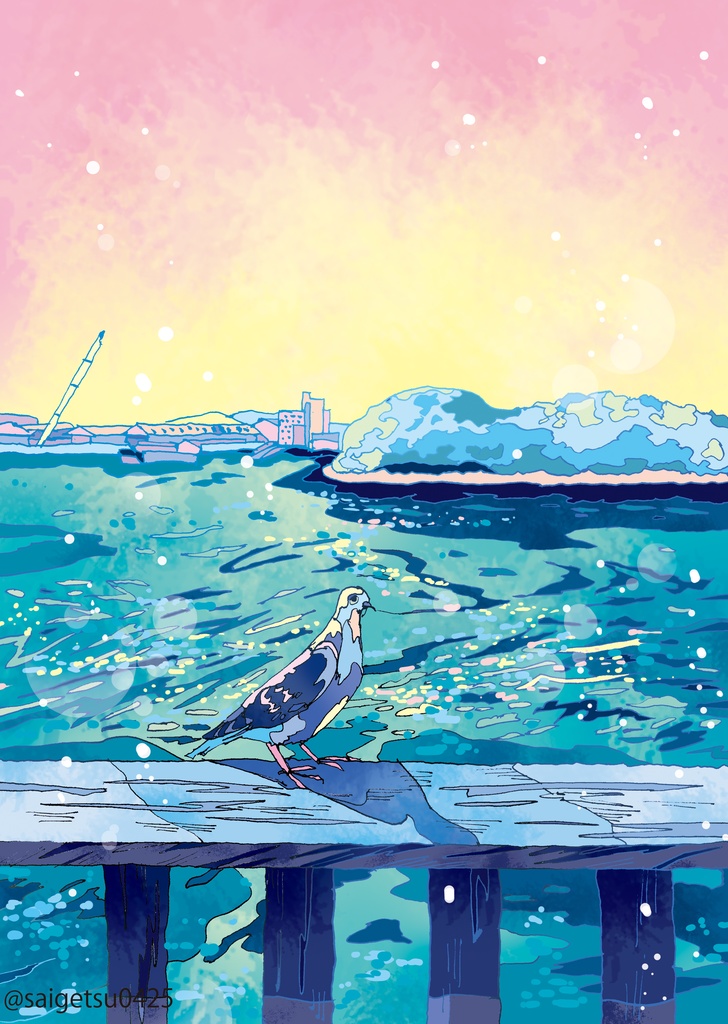 postcard「さざなみの音色」尾道の風景/Onomichi