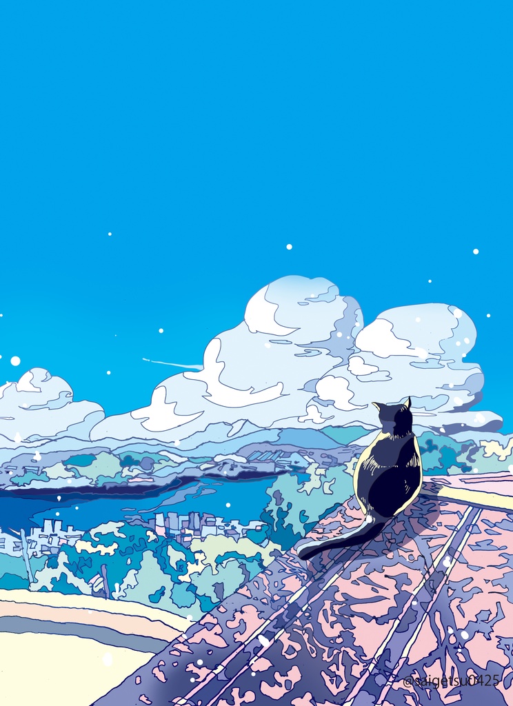 postcard「海に憧れた日のこと」尾道の風景/Onomichi