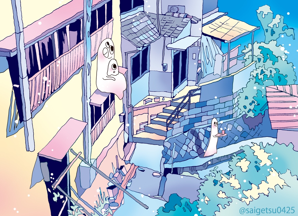 postcard「Family」尾道の風景/Onomichi