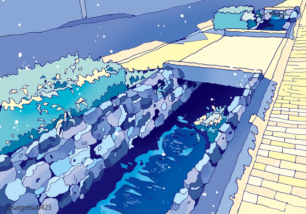 11枚セット「中切町の風景」/postcard 11sheets set drawing in Nakagiri(Nagoya)