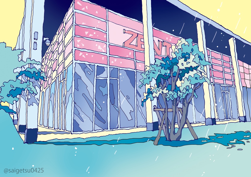 11枚セット「中切町の風景」/postcard 11sheets set drawing in Nakagiri(Nagoya)