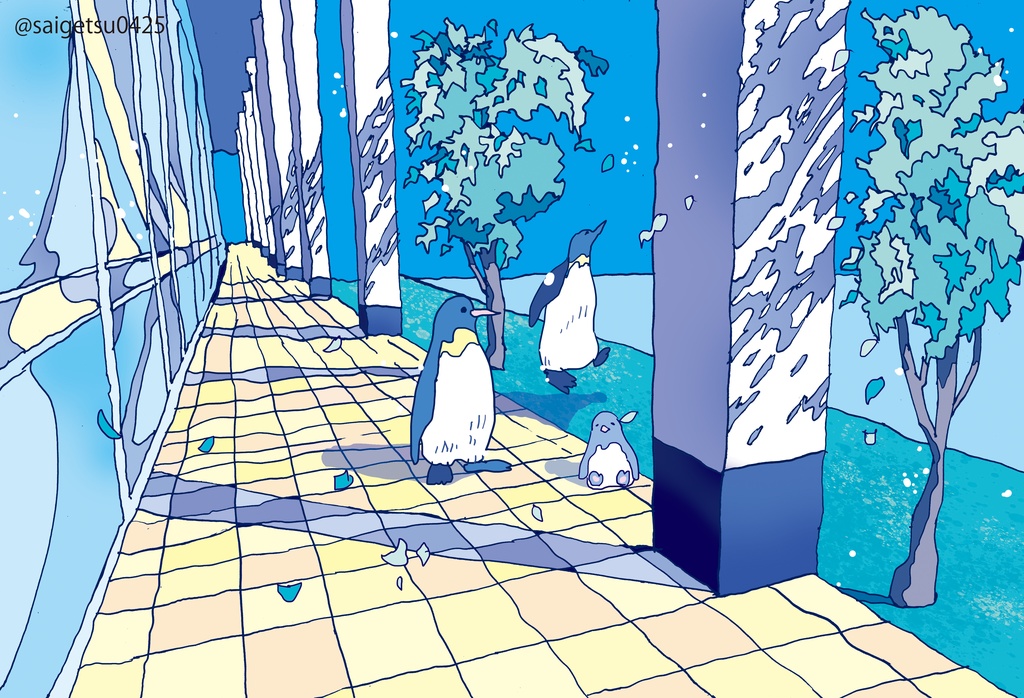 11枚セット「中切町の風景」/postcard 11sheets set drawing in Nakagiri(Nagoya)