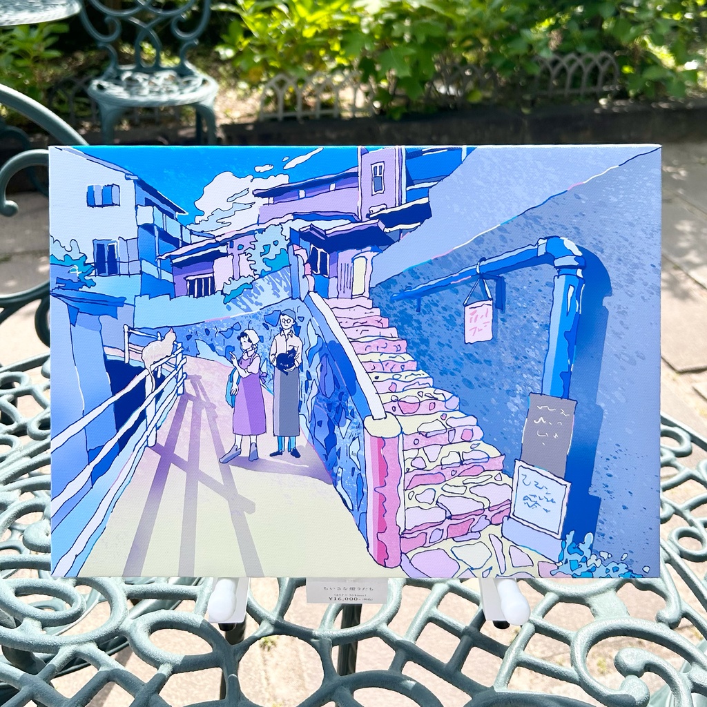 出力作品「ちいさな燈りたち」長崎の風景/ printed canvas [Nagasaki]