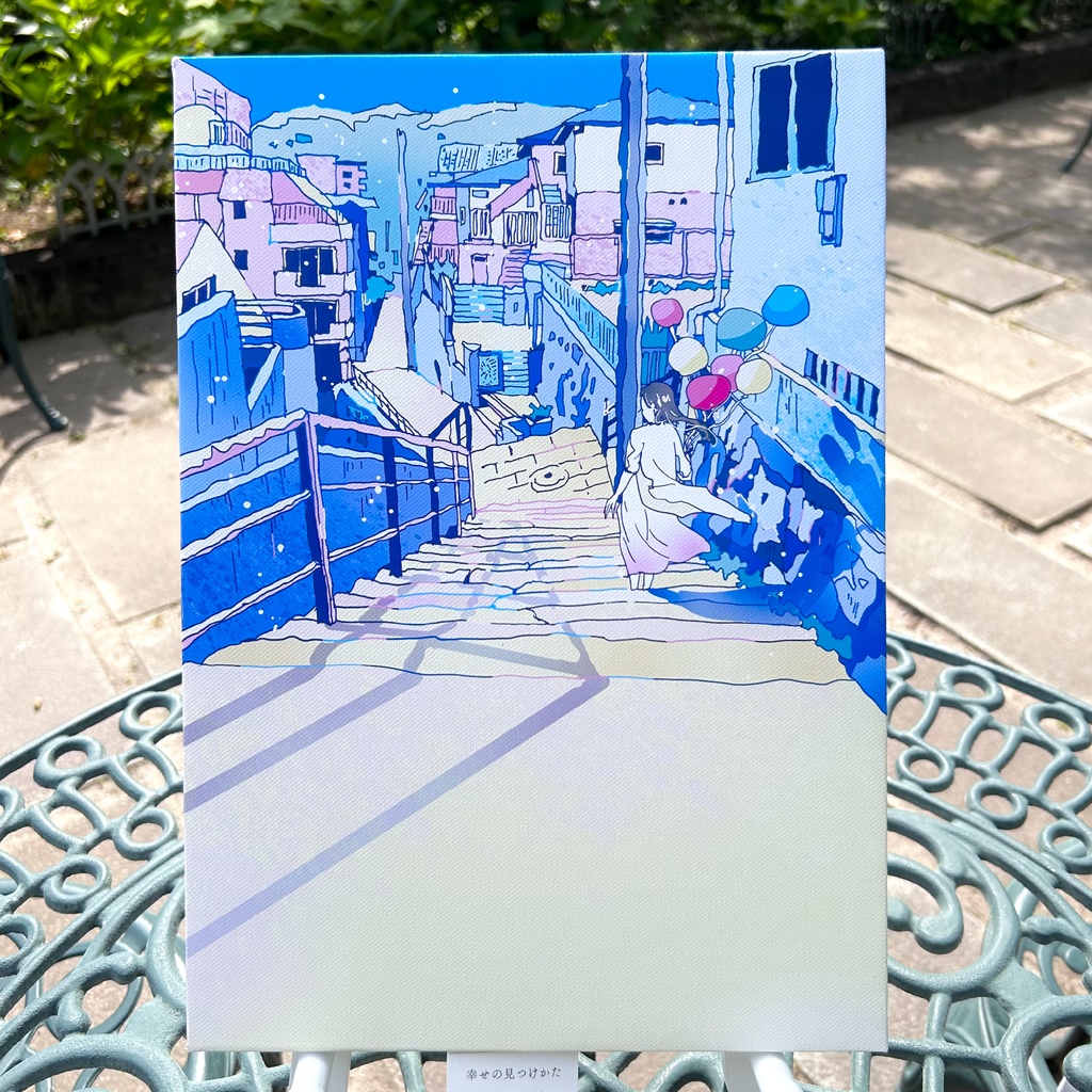 出力作品「幸せのつくりかた」長崎の風景/ printed canvas [Nagasaki]