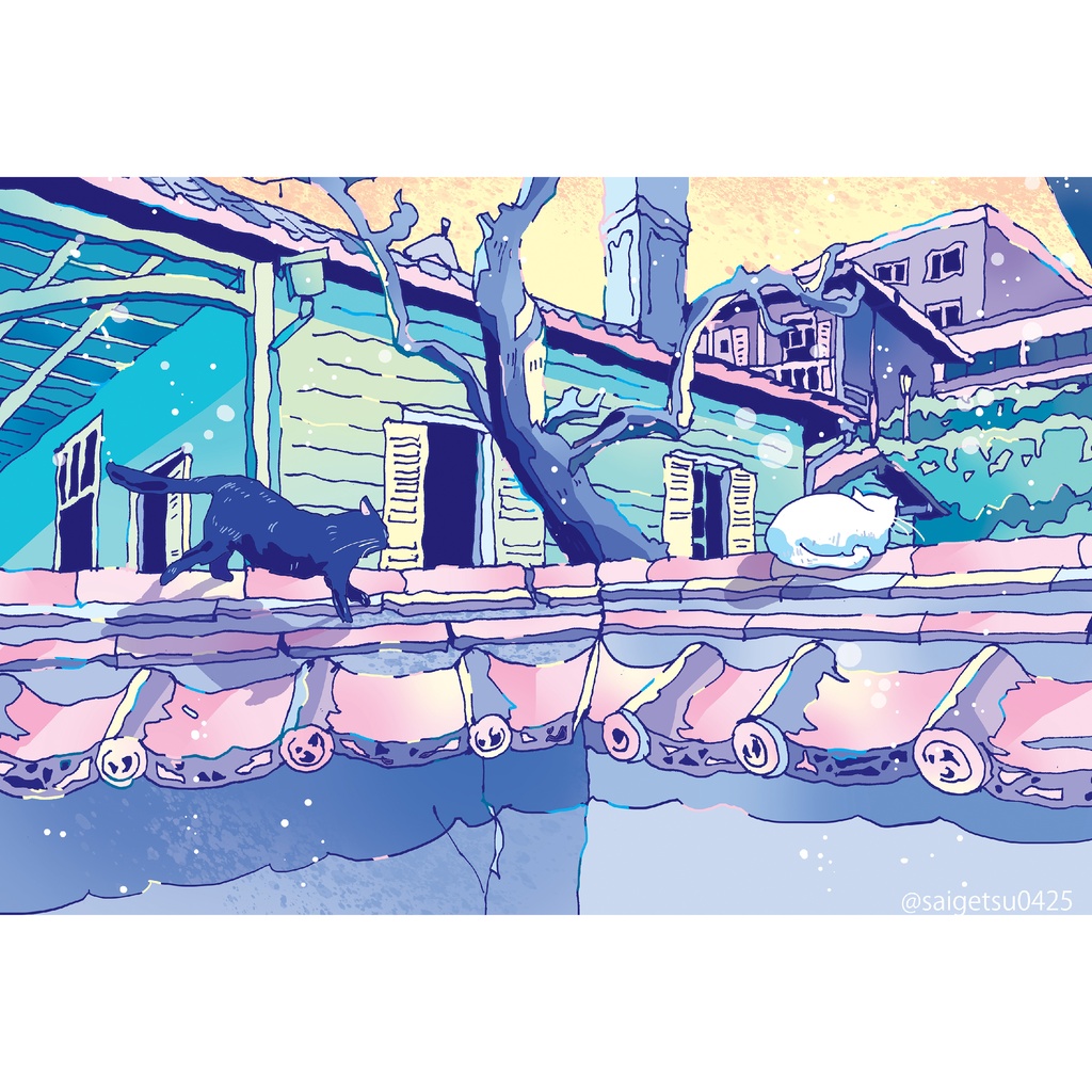 postcard「あそぼ」長崎の風景/Nagasaki