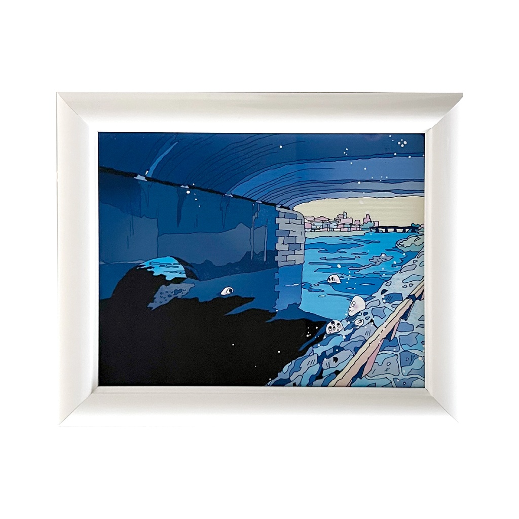 出力作品「鴨川の風景」/ Framed print [Kyoto]