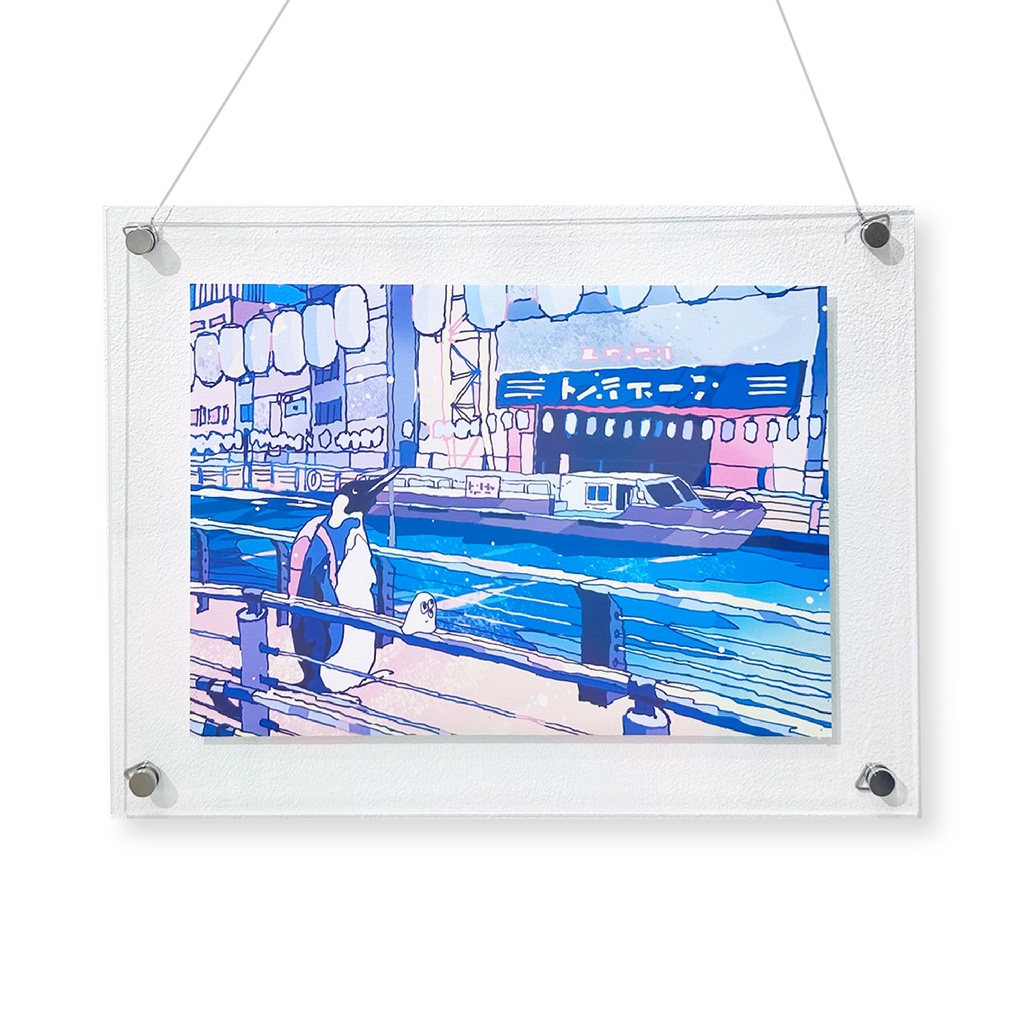 出力作品「Man of La Mancha」なんばの風景/ Framed print [Osaka,namba]