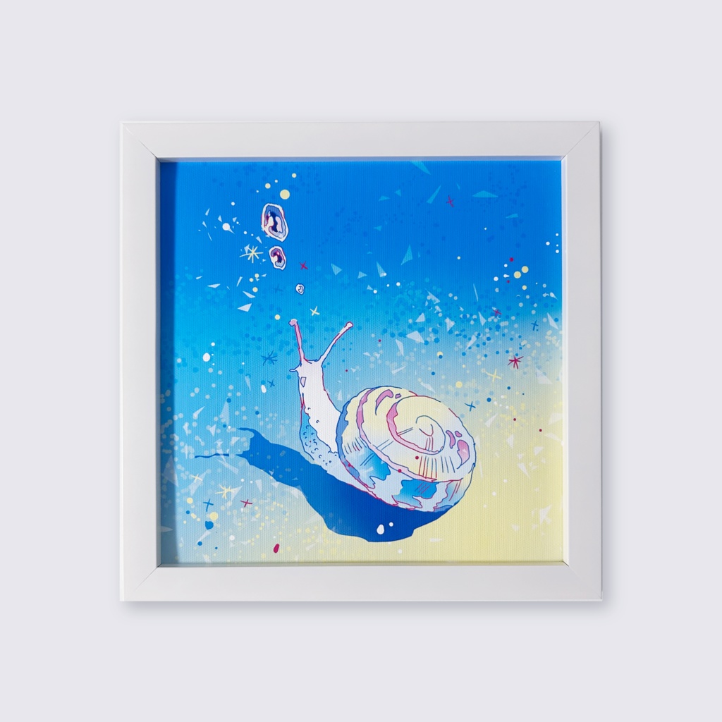 出力作品「夜明けと朝露②」梅田の風景/ Canvas print [Umeda, OSAKA]