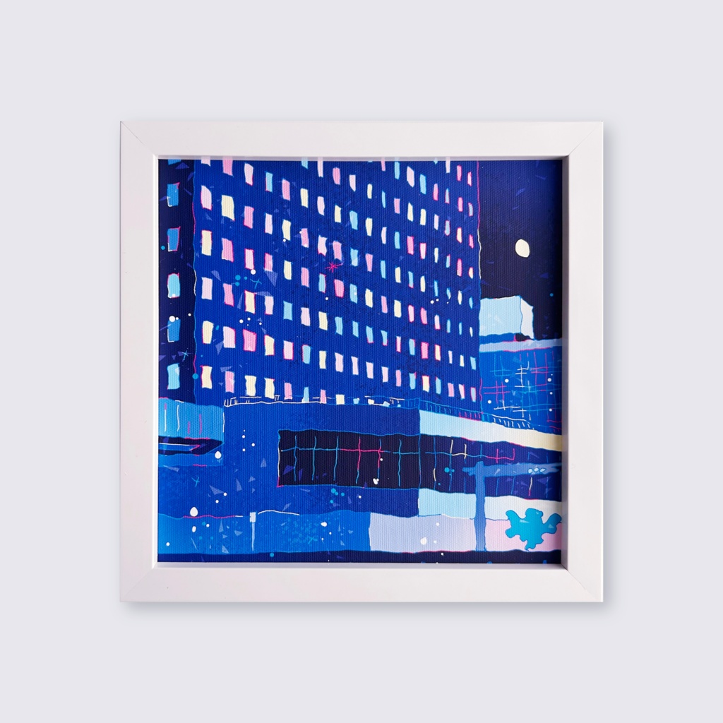 出力作品「Lemon」梅田の風景/ Canvas print [Umeda, OSAKA]