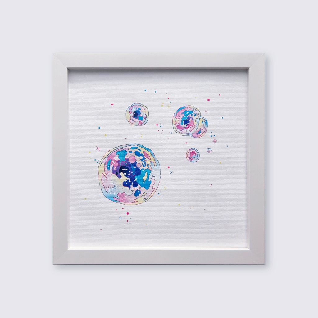 出力作品「a soap bubble」梅田の風景/ Canvas print [Umeda, OSAKA]
