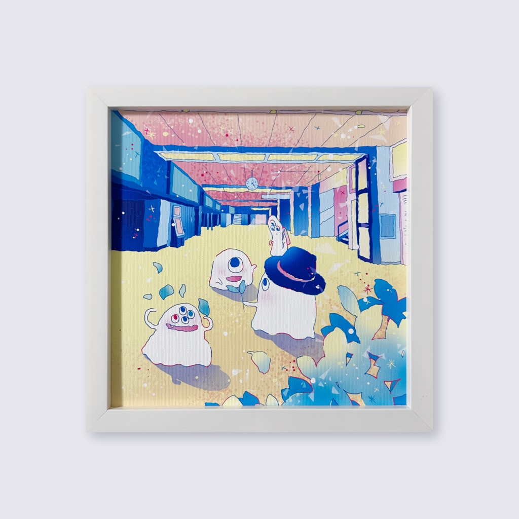 出力作品「おでかけ」梅田の風景/ Canvas print [Umeda, OSAKA]