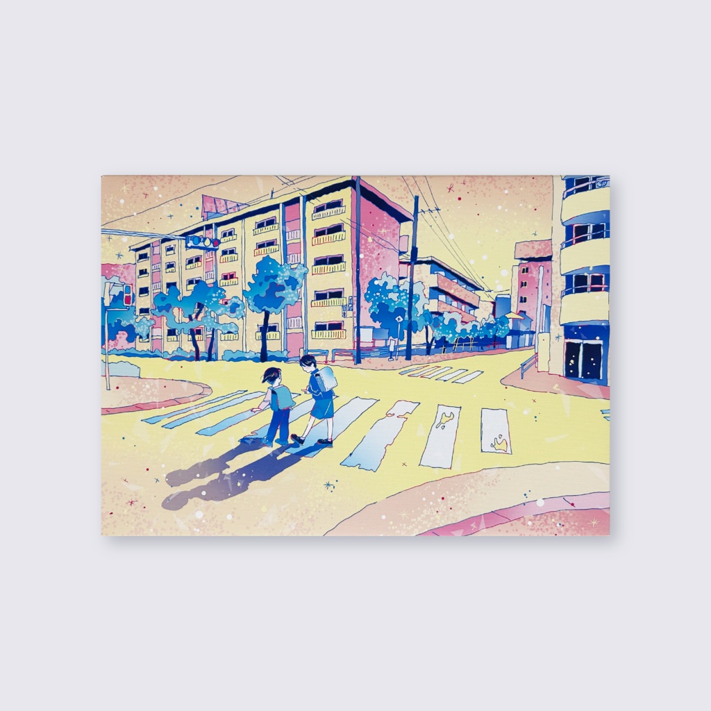 出力作品「Golden Age」梅田の風景/ Canvas print [Umeda, OSAKA]