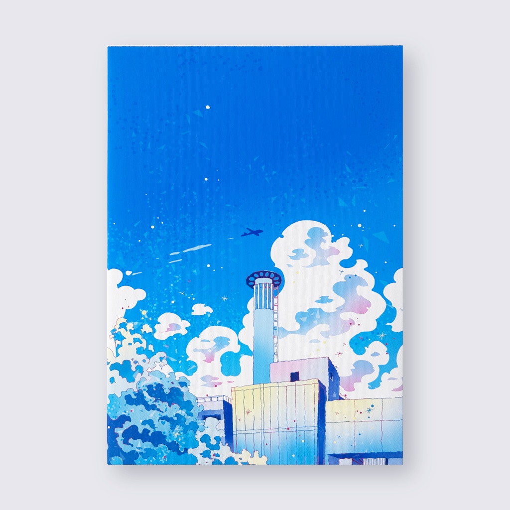出力作品「いつかの、」梅田の風景/ Canvas print [Umeda, OSAKA]