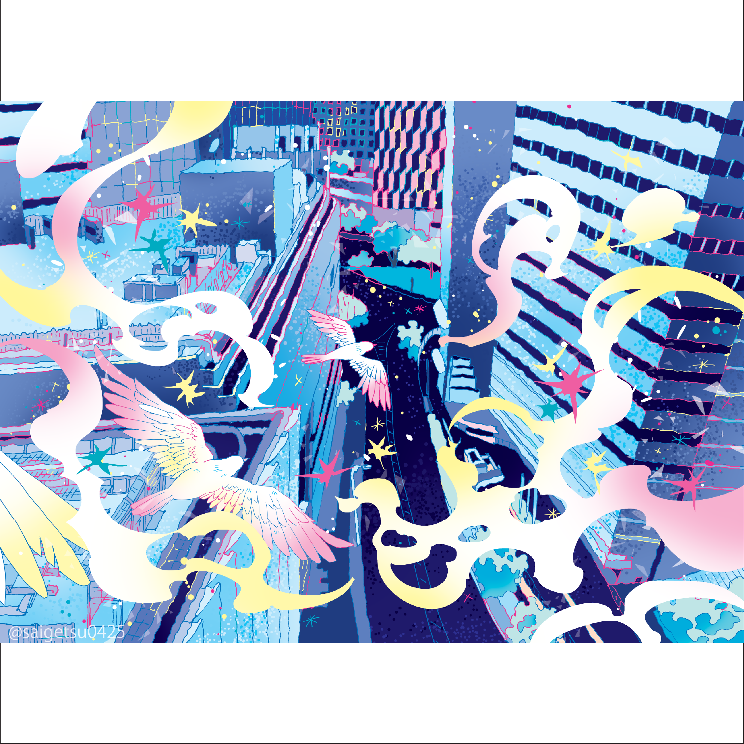 出力作品「旅のとちゅう」/ Canvas print [Umeda, OSAKA] - Saigetsu online shop - BOOTH