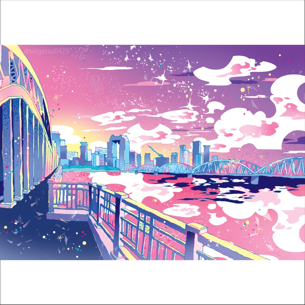 postcard「梅田の風景」/ Umeda, OSAKA