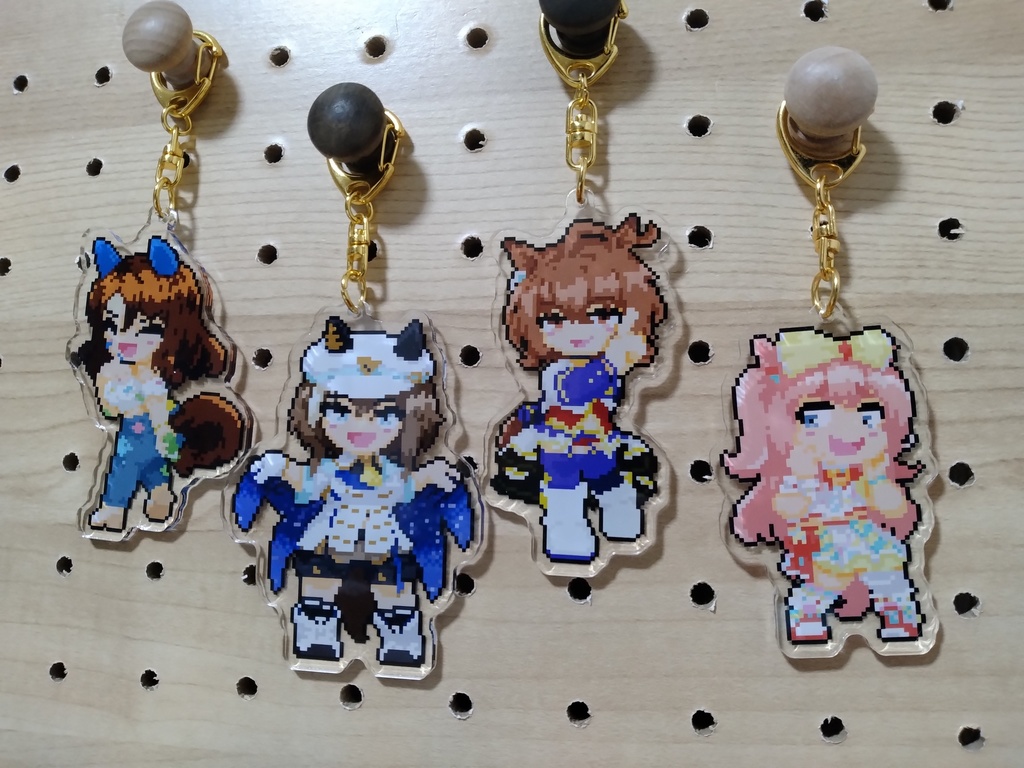 ウマ娘 ドットアクリルキーホルダー