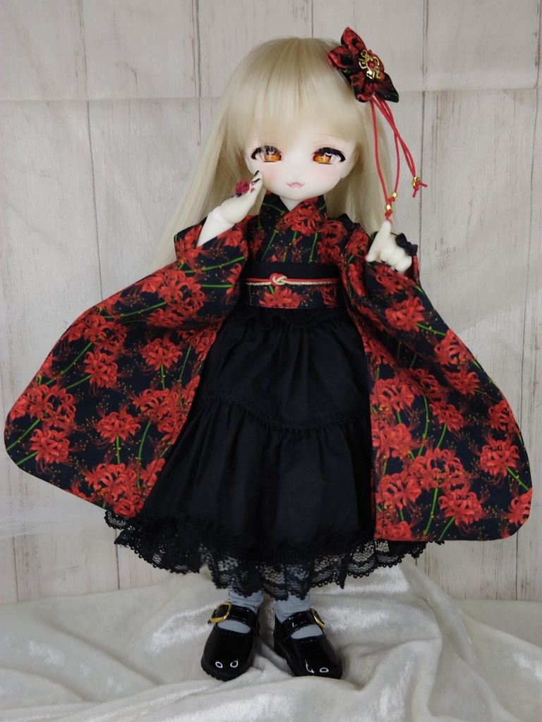TinyFox/imomodoll(1/6)用着物ドレス【T-004】