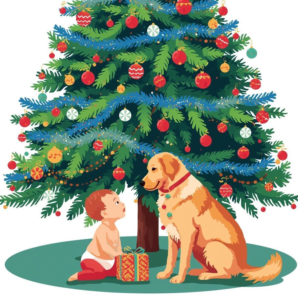 クリスマス 犬クリップアート|背景透過PNG 15点