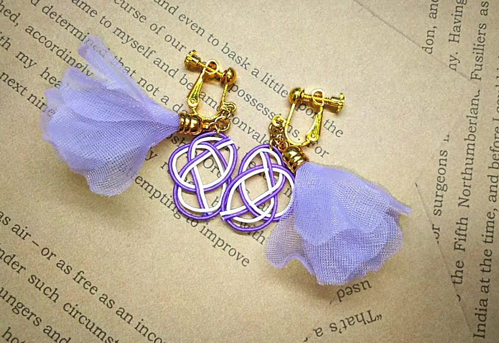 【ナルヒナ】水引&タッセルイヤリング