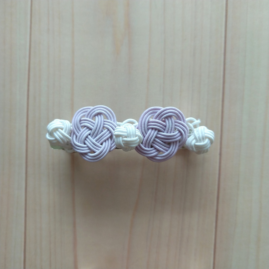 ☆SALE100円引き☆【NARUTO】梅結びと玉結び*水引バレッタvol.4