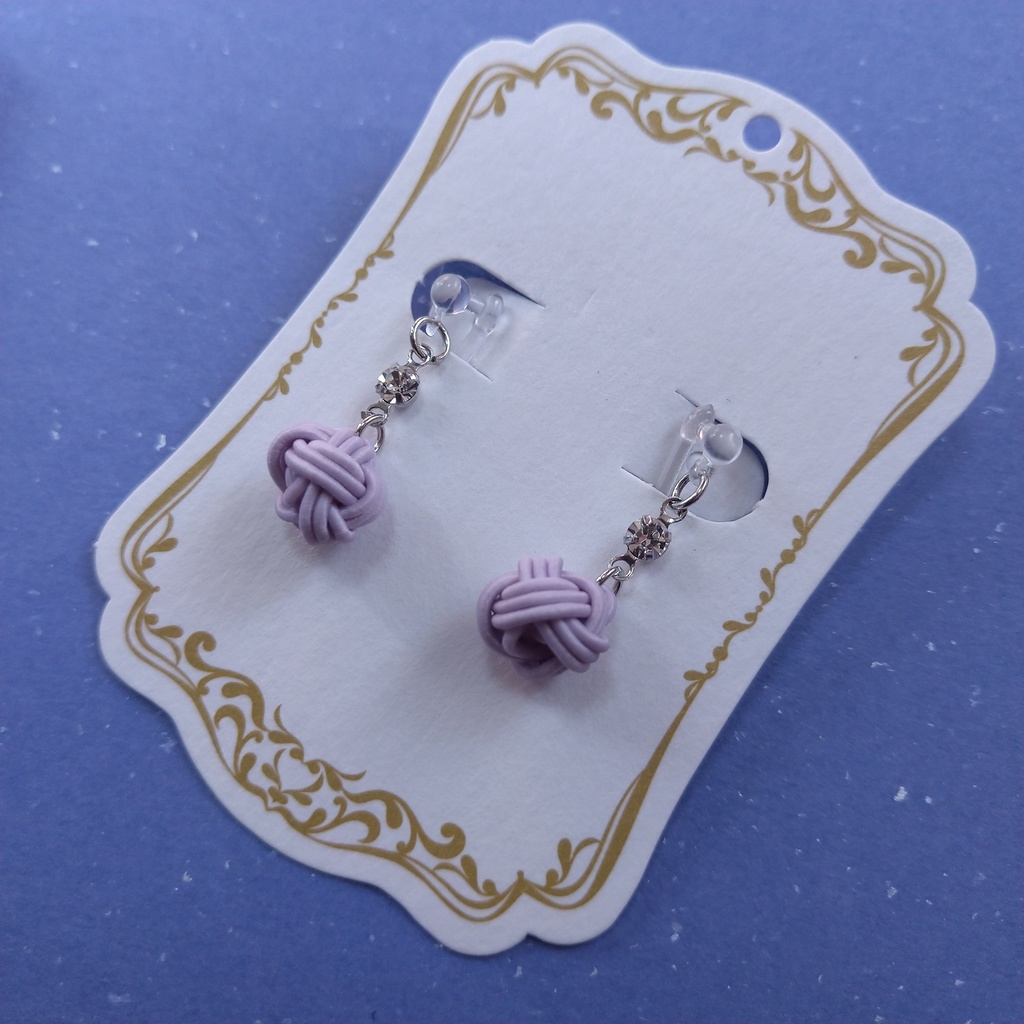 【ナルヒナ▷NARUTO】あわじ玉イヤリング/ピアス*金属アレルギー対応