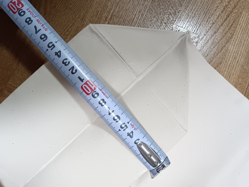 キャンバストートバッグ(マチ付き、Lサイズ)※送料込