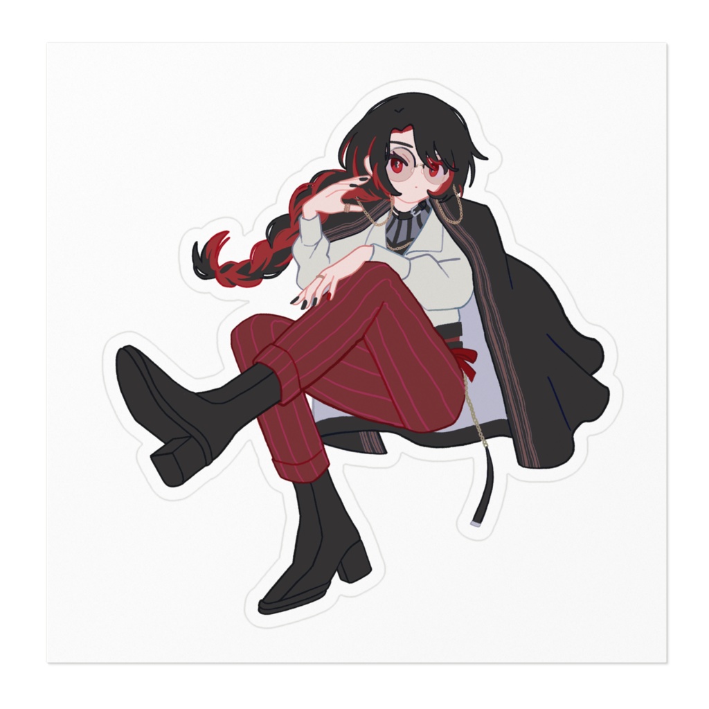 【1周年イラスト】ステッカー【通年販売】