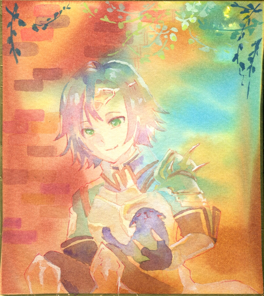 原画ミニ色紙