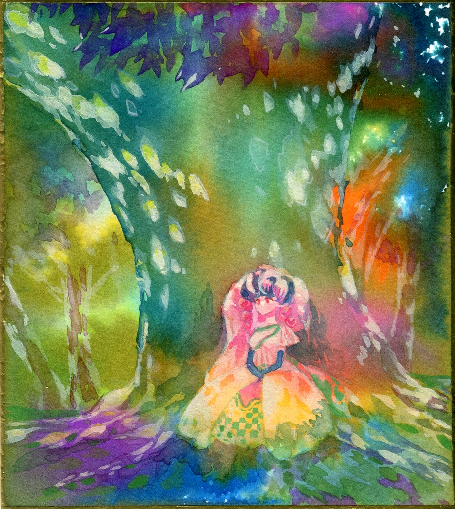 原画ミニ色紙