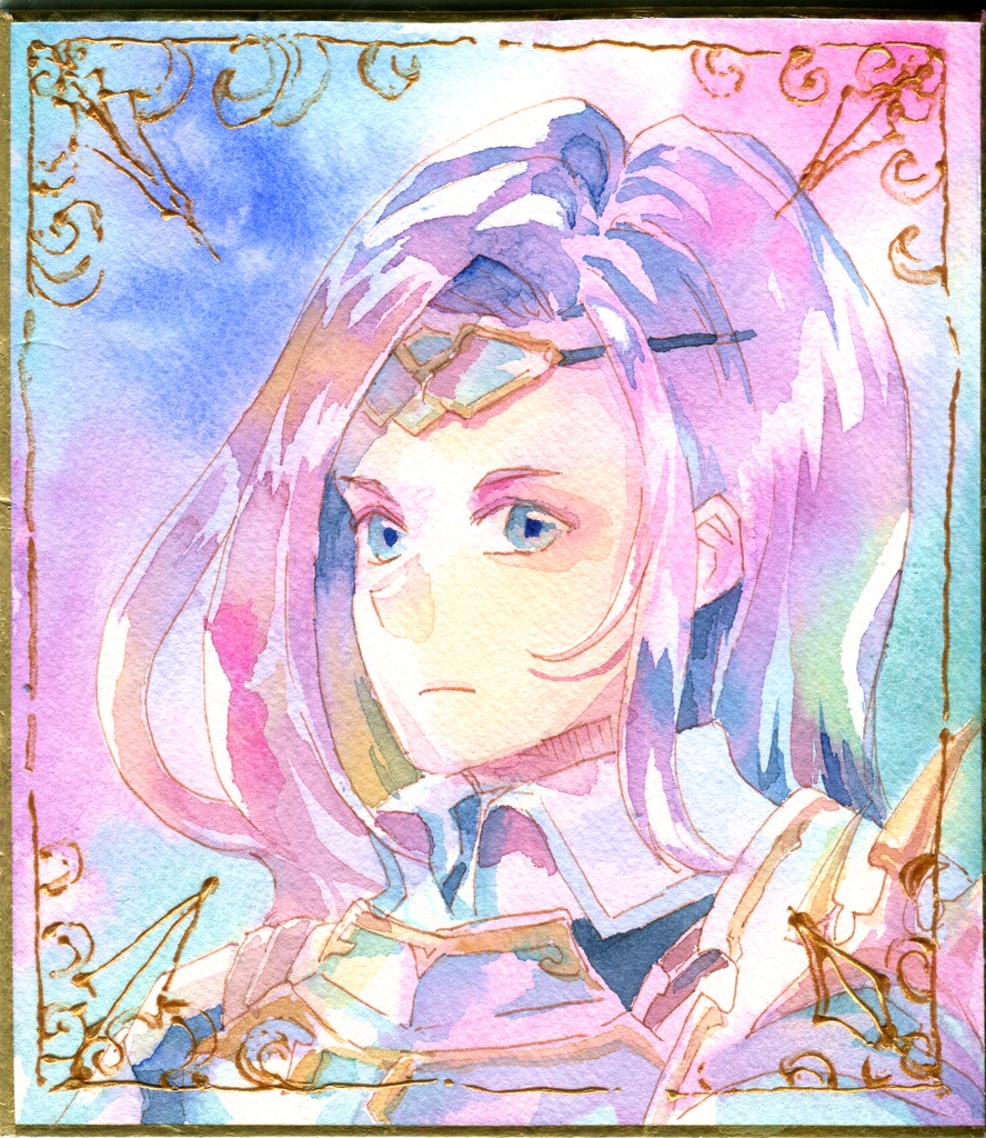 原画ミニ色紙