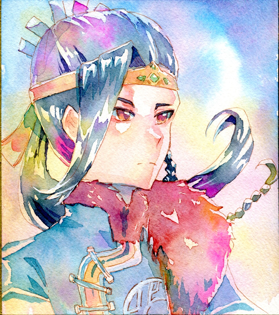 原画ミニ色紙