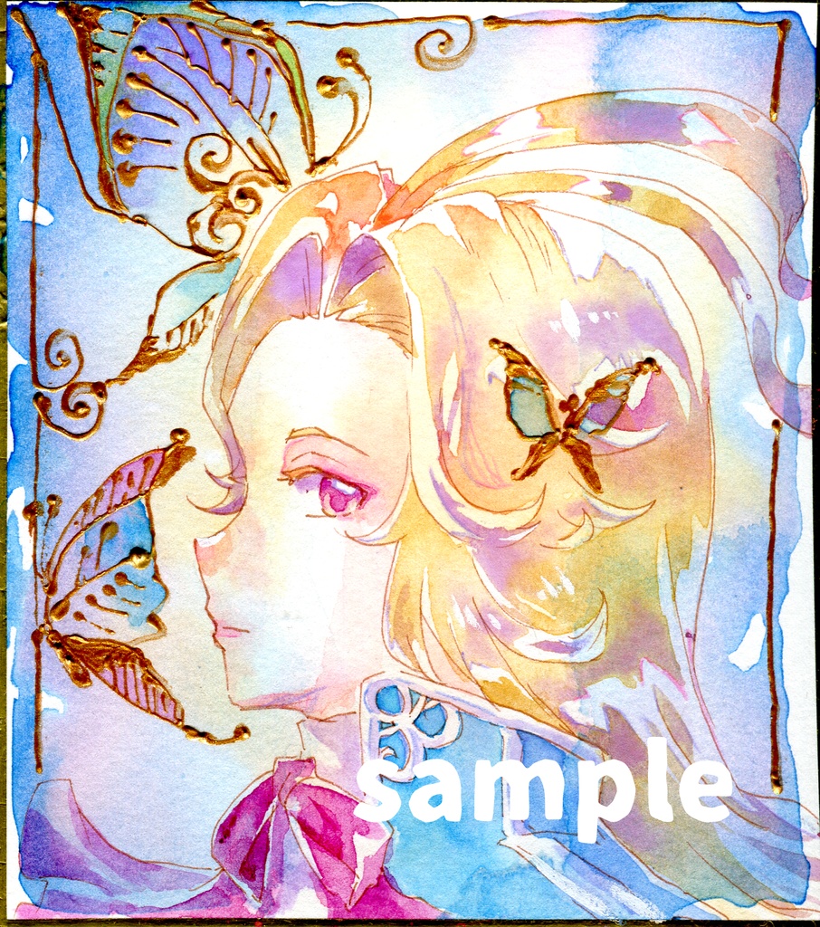 原画ミニ色紙