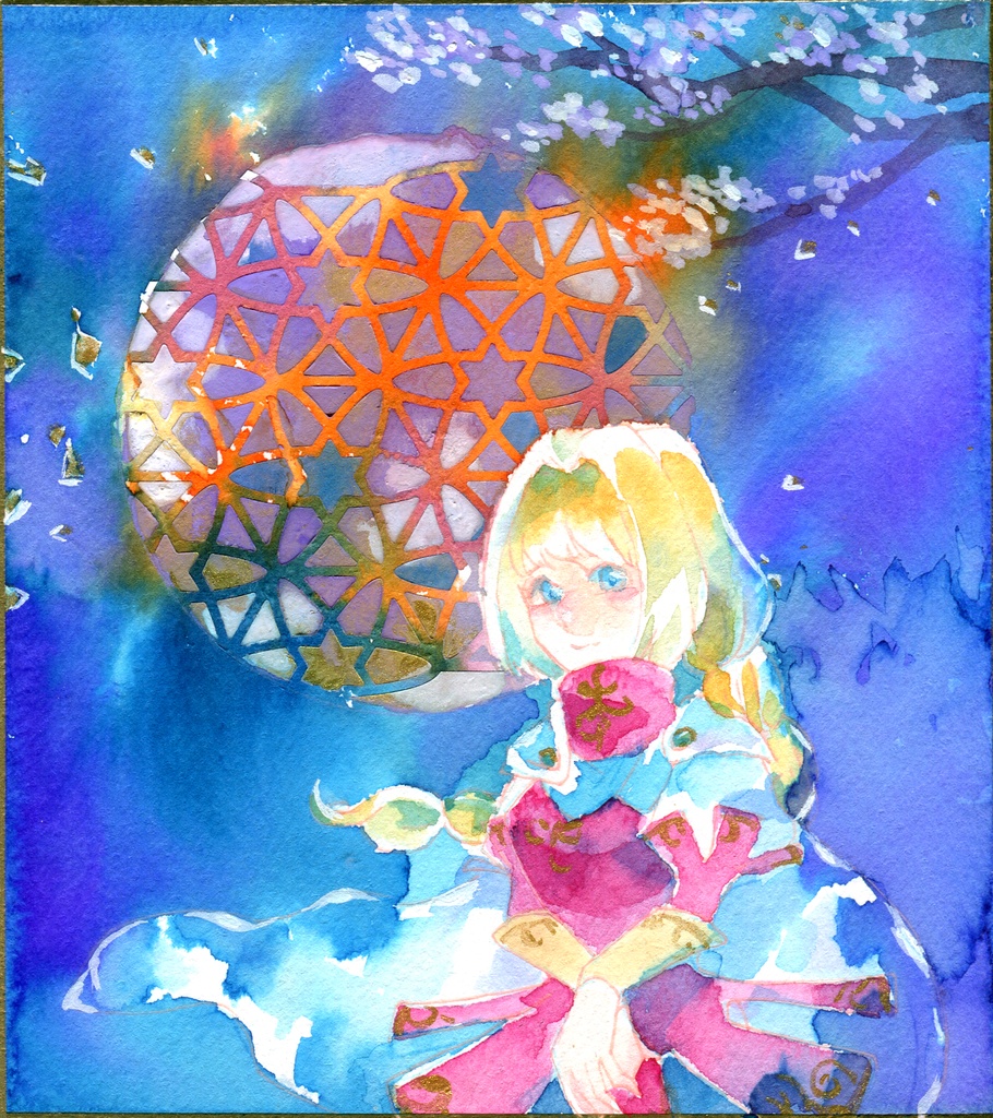 原画ミニ色紙
