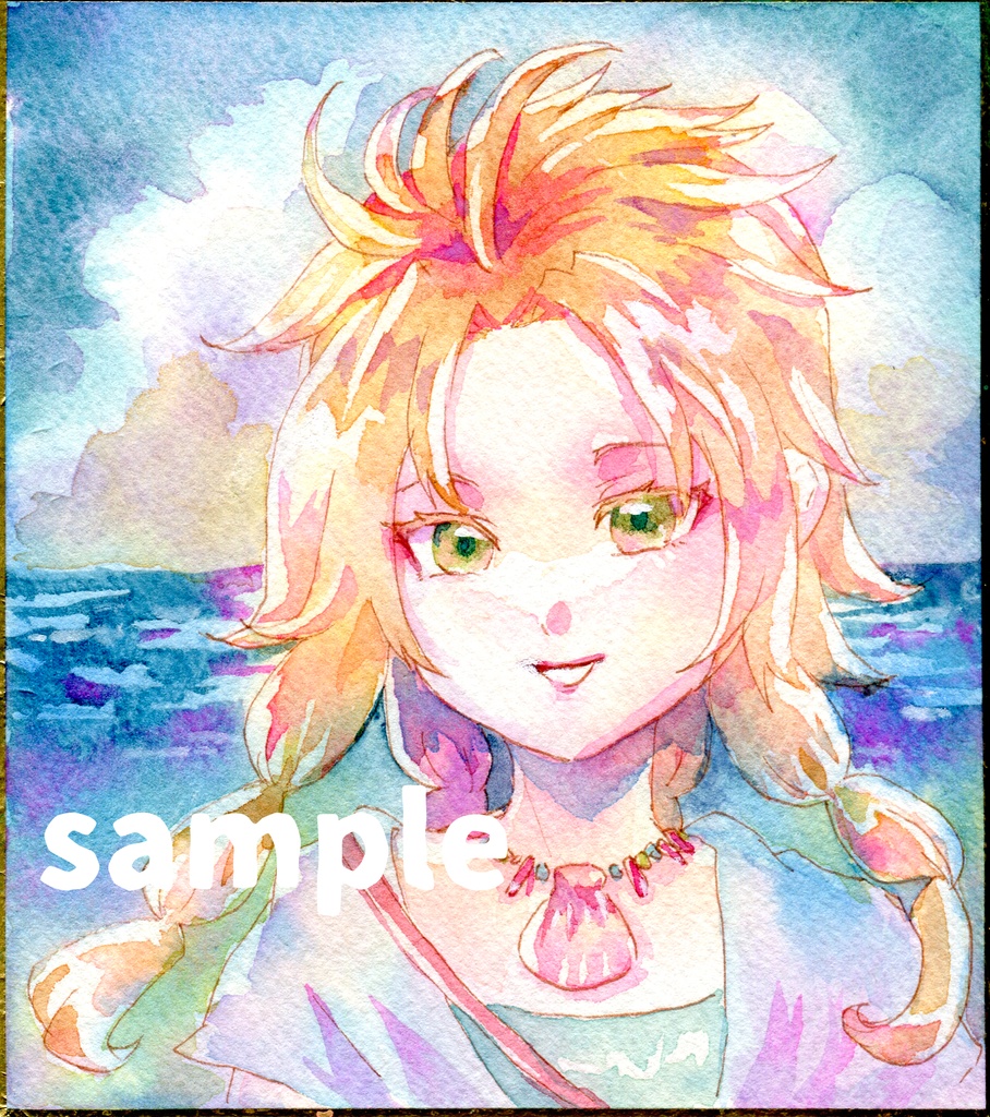 原画ミニ色紙