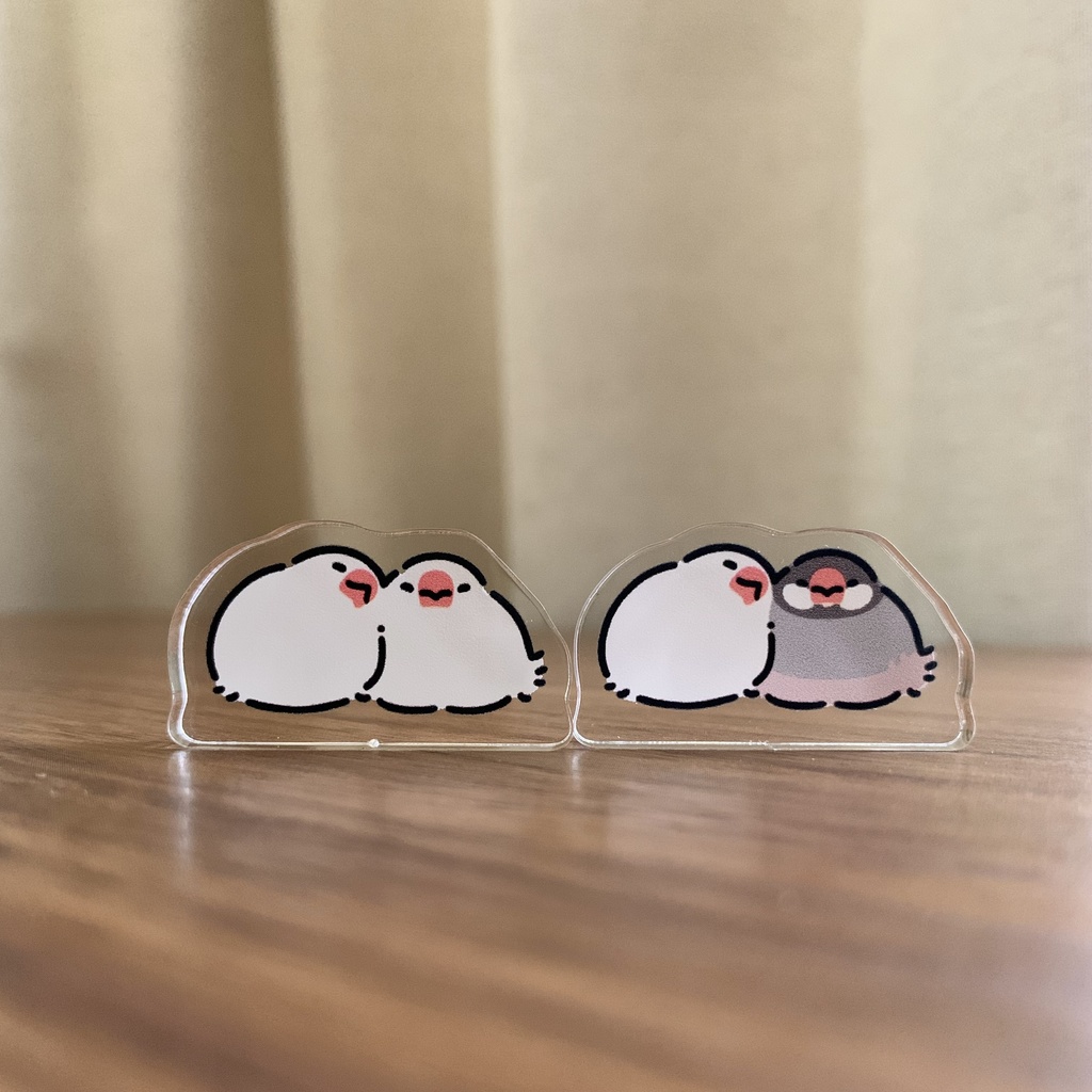 もちもち文鳥のミニアクスタ