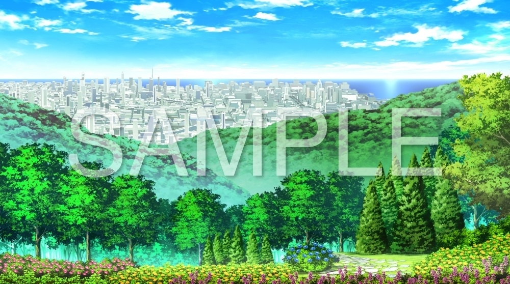 背景素材-森 山 昼 花あり (自然編part01+α-130mountain001f)