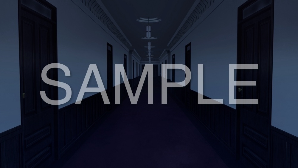 背景素材-屋敷廊下 夜 (お屋敷編part04-130oyashiki015n2)