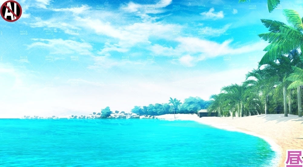 背景素材-自然ビーチ (自然編part01+α-rtsea01)