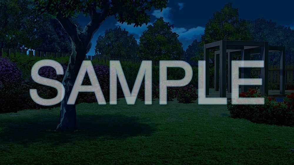 背景素材-自然庭園 夜 (自然編part03-BG21_pl_n)