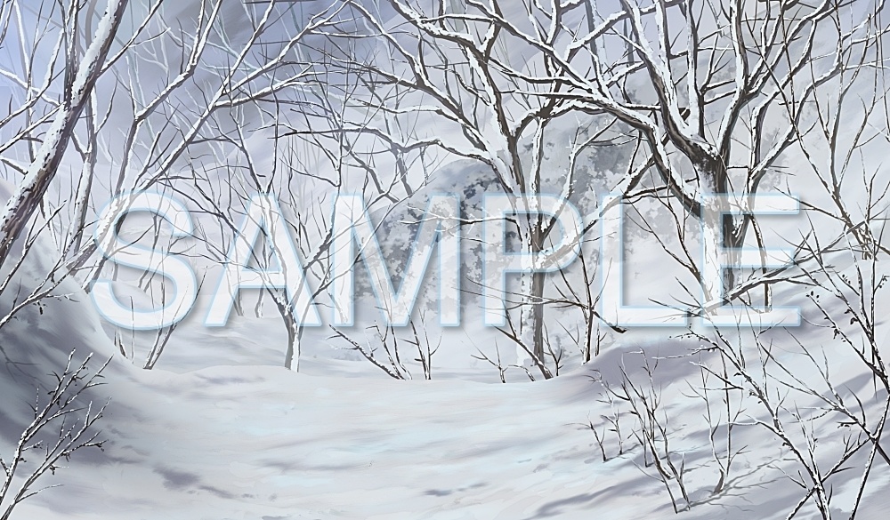 背景素材-自然森林 雪 (自然編part03-BG22_d_b)