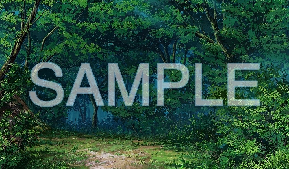 背景素材-自然森林 昼曇り (自然編part03-BG22_d_c)